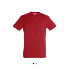 SOL'S SOL&- 039;S REGENT unisex kereknyakú rövid ujjú pamut póló SO11380, Red-4XL