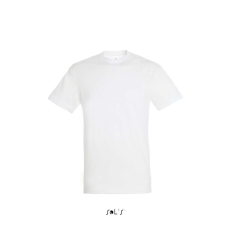 SOL'S SOL&- 039;S REGENT unisex kereknyakú rövid ujjú pamut póló SO11380, White-XL