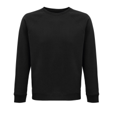 SOL'S Space - unisex környakú pulóver (black, L) munkaruha
