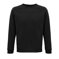SOL'S Space - unisex környakú pulóver (black, XL)