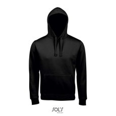 SOL'S Spencer - kapucnis pulóver (black, S)