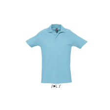SOL'S Spring II - férfi piké póló (atoll blue, XL) munkaruha