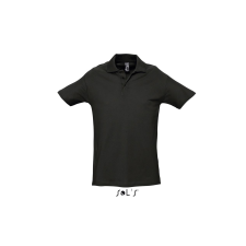 SOL'S Spring II - férfi piké póló (black, M) munkaruha
