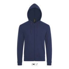 SOL'S Stone - unisex zipzáros, kapucnis pulóver (french navy, M)