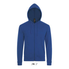 SOL'S Stone - unisex zipzáros, kapucnis pulóver (royal kék, XL) munkaruha