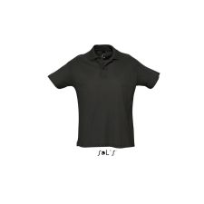 SOL'S Summer II - férfi póló (black, M) munkaruha