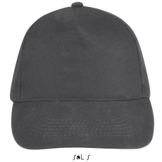 SOL'S Sunny - 5 lapos sapka (dark grey/light grey