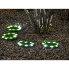  Solar fű lap 4db, 24 cm, 4x8 led kültéri világítás