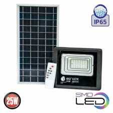  Solar LED Projektor HZ 068-012-0025, 25W, 6400K, Fekete kültéri világítás