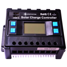 Solartronics Napelem töltővezérlő 40 amper / 12V / 24V kék napelem