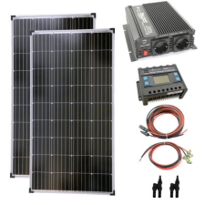 Solartronics Szigetüzemű napelem rendszer 2x170w napelem + 1000w inverter + 30A töltővezérlő napelem