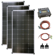 Solartronics Szigetüzemű napelem rendszer 3x170w napelem + 40A töltésvezérlő napelem