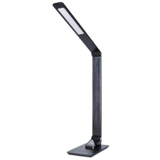 SOLIGHT LED asztali lámpa dimmelhető, 8 W, kijelző, színváltó, alumínium, fekete világítás