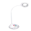 SOLIGHT LED tölthető asztali lámpa, 5W, RGB háttérvilágítás, dimmelhető, USB tápegységgel
