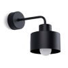 Sollux Fali lámpa Sconce SAVAR 1 E27 Fekete Modern SOLLUX