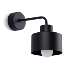 Sollux Fali lámpa Sconce SAVAR 1 E27 Fekete Modern SOLLUX világítás