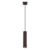 Sollux Lampa Oprawa Sufitowa Wisząca Zwis LED GU10 Brązowa Minimalistyczny Tuba Karbowana Deep Space SL.2336 Sollux