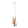Sollux LED függő mennyezeti lámpa SULA 3P 3xGU10 Natural Wood SOLLUX