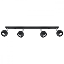Sollux OCULARE mennyezeti lámpa 4xGU10 fényvisszaverő mozgatható halogén lámpatest 80cm fekete SOLLUX világítás