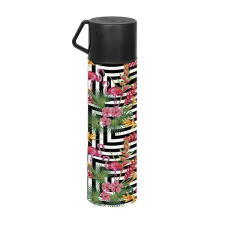 SOLMAZER IRIS Flamingo vákuum palack bögrével 410ml 161712-019 konyhai eszköz