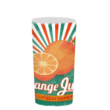 SOLMAZER Iris orange juice mintás pohár 470ml 161918-028 bögrék, csészék