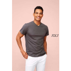 SOLS Póló Sols férfi v-nyakú férfi, deep black, 2XL