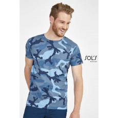 SOLS Póló Sols kereknyakú férfi férfi (100%pamut 150g/m2) camo, L