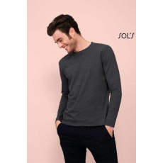 SOLS Póló Sols kereknyakú férfi hosszú ujjú férfi (100%pamut) orange, 2XL