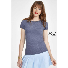 SOLS Póló Sols Mixed női kerek nyakrész női, heather blue, 2XL