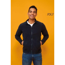SOLS Pulóver Sols férfi polár 2 cipzáras zseb férfi (100%poliészter 220g/m2) black, L
