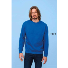 SOLS Pulóver Sols New Supreme uniszex kereknyakú férfi (280g/m2) black, 2XL