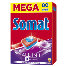 Somat All in 1 Mega mosogatógép tabletta 80db tisztító- és takarítószer, higiénia