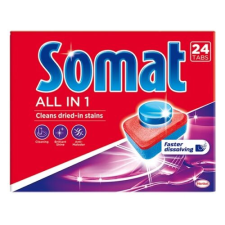 Somat Mosogatógép tabletta SOMAT All-in-1 24 db tisztító- és takarítószer, higiénia