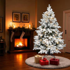 Somogyi Christmas Lighting Műfenyő havas 240cm 460LED melegfehér műfenyő