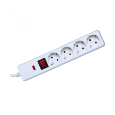 SOMOGYI ELEKTRONIC KFT. Túlfeszültség védett elosztó, 4 aljzat hosszabbító, elosztó