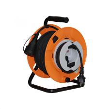 Somogyi Kábeldob 22 + 3 m gumírozott vezetékkel (HJR 25-3) villanyszerelés