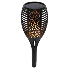 Somogyi LED-es Napelemes kerti fáklya fekete (MX 300) (MX 300) kültéri világítás