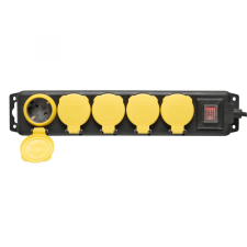 Somogyi NVO 05K-5/BK/1,5 Hálózati elosztó, kapcsolós hosszabbító, elosztó