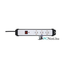 Somogyi NVP 03K/WH túlfeszültség védett elosztó, 3 aljzat kábel és adapter