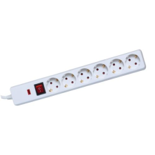 Somogyi NVT06KWH kapcsolós hálózati elosztó 6 aljzat, 1,5m (NVT06KWH) hosszabbító, elosztó