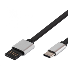 Somogyi USBF C2 USB-C töltőkábel 2m - Fekete/Ezüst (USBF C2) kábel és adapter