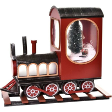 SomogyiElektronic VONAT VILÁGÍTÓ HAVAZÓ ZENÉLŐ PIROS 230V karácsonyi dekoráció