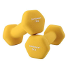 Songmics 2 db-os súlyzókészlet, 2 x 1 kg, csúszásmentes neoprén kézi súlyzók, sárga
