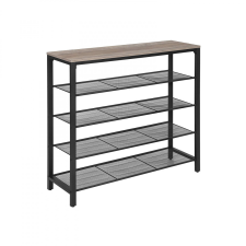 Songmics Cipőtartó polc - Vasagle Loft - 100 x 92 cm (sonoma tölgy) bútor