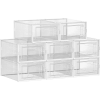 Songmics Egymásra rakható cipőtároló dobozok, cipőrendezők, átlátszó