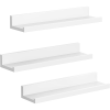 Songmics Falipolc 3 db-os szett, lebegő polc képkeretekhez, fehér | SONGMICS