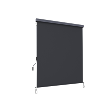 Songmics Függőleges Teraszárnyékoló Szürke Alumínium Házas Napellenző 250x160 cm kerti bútor