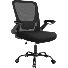 Songmics irodai szék összecsukható karfákkal, ergonomikus számítógépes szék forgószék
