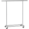 Songmics , kerekes állvány, 92-132×45×160 cm, ezüst