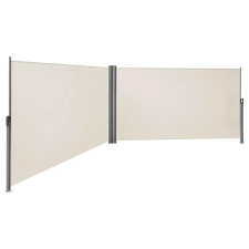 Songmics Kétoldalas, kihúzható napellenző 160 x 600 cm, bézs kerti bútor